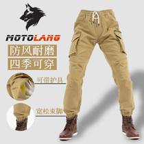 Motocross riding pants new summer unisex multi-pocket windproof loose racing motorcycle overalls