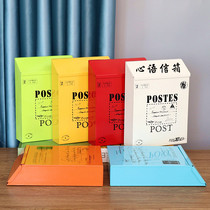 Pastoral style principal principal mailbox kindergarten Xinyu mailbox home pendant opinion box with lock letter box