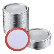 100 Pcs Wide Mouth 86 MM Mason Jar Canning Lids Reusable Le