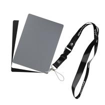 White balance 18 degrees increased medium gray card black white gray card precision exposure calibration scratch resistant waterproof portable Gray