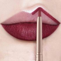 (Buy 2 get 1) Automatic lip liner waterproof easy to color no cup drawing lip pen lipstick aunt color student