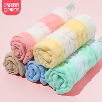 Jielia baby towel wash face cotton super soft super soft baby gauze square towel bath towel newborn saliva towel