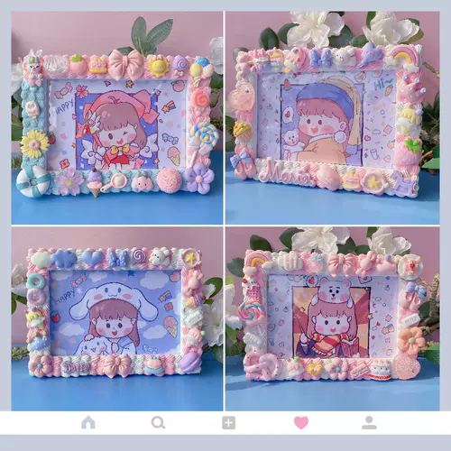 Кремовая фоторамка для влюбленных из натурального дерева, DIY, 6 дюймовая, семейный стиль