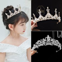 Birthday Crown girl headgear children Princess Crown girl hairpin hair hoop little girl hair performance headband