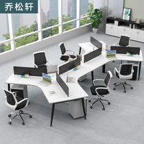 Staff desk and chair combination 3 5 6-person simple modern screen office furniture Staff desk office work desk