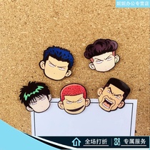 5 slam dunk creative pushpins studs Cork photo wall nail decorative felt door message cartoon nail