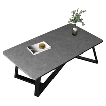 Modern Minimalist Office Tea Table Rock Board Business Guests Reception Room Tea Table Tea Tea Composition Marble Fire Stones