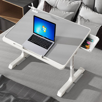  Adjustable computer table small table on the bed folding desk notebook lazy table bay window simple desk household small dormitory student bedroom sitting small table learning bedside table