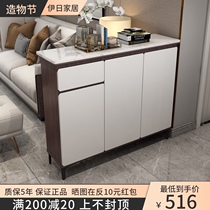 Entrance cabinet Shoe cabinet One-piece household door large capacity locker Living room double-sided partition cabinet Simple and modern