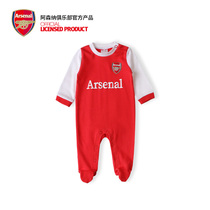 Arsenal Arsenal Arsenal official overseas import red and white baby conjoined climbing suit