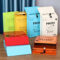 Pastoral style Captain Letter Box Kindergarten Info Info Info Info Info with Lock Signal