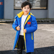 New mens and womens childrens long sports cotton coat art examination winter training coat plus velvet football quilted jacket Taekwondo warm jacket