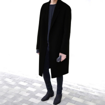 2021 autumn and winter new double-sided cashmere coat men long knee Korean version Handsome Mens woolen woolen coat