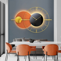 Light luxury living room sofa wall decorations pendant TV background wall wall decoration restaurant modern simple clock painting
