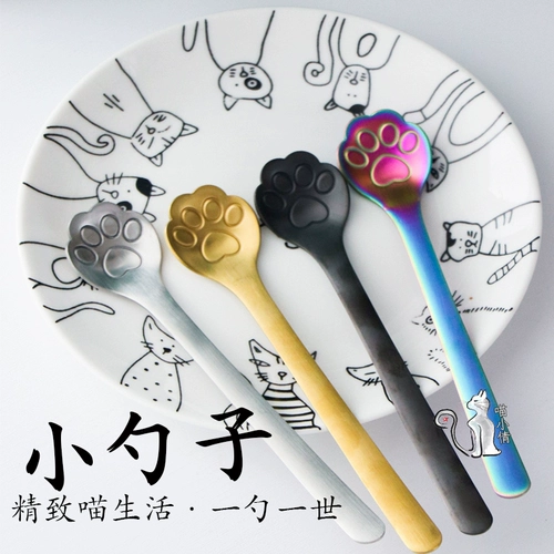 Meow Xiaoqian Con Convined Spoon Soup, длинная ручка, кошачья еда pet pet puding puds snack котенок здоровье продукт молоко порошок универсал