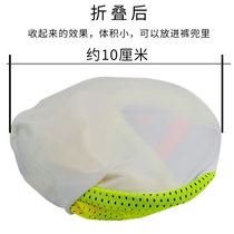 Construction sunshade cover with folding helmet on safety helmet