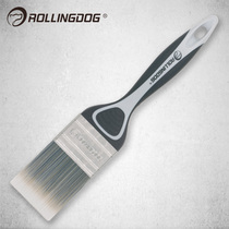 rollingdog Chemical fiber sharpened wire short handle flat angle brush Water-based paint paint brush wall brush