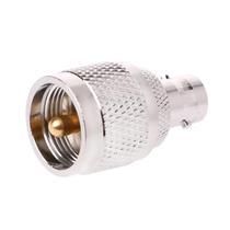 1 Pc Silver Connector BNC-K Female Jack To UHF-J PL-259 Male