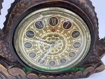 Chunde Tang Cultural Revolution Bamboo dragon boat Old hero brand alarm clock Old clock Bamboo making small alarm clock Antique clock