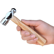  Mini round head hammer wooden handle hammer mini small hammer household hand hammer small hammer copper hammer installation hammer metal hammer