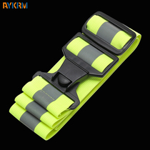AYKRM night running reflective vest Sports belt fluorescent suit Running and cycling vest vest Adjustable clothing stretch