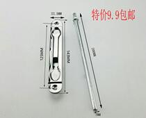 304 stainless steel concealed 6-inch heaven and earth pin primary and secondary gate concealed pin aluminum alloy in-line doorman