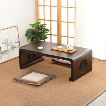 Solid Wood tatami table simple floating window small coffee table new Chinese Chinese style table Japanese low table piano table ancient Kang table