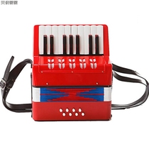 Professional accordion large 8 bass 17-Key children early education music instrument birthday Christmas gift
