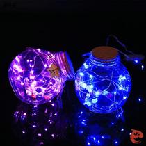 Oversized wishing bottle with light glass star decoration decoration jar filled with thousand paper crane origami glass bottle one custom