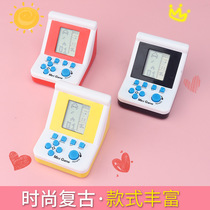 Hot sale childrens handheld mini game machine Tetris game machine decompression toy creative gift