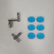Drum set of three-piece silicone mute snare drum aluminum alloy wrench key silencing simple disassembly assembly