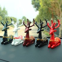 Boutique combination anti-skid mat car ornaments lying deer creative car ornaments home furnishings factory direct sales