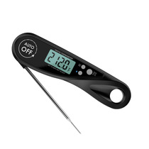 Folding probe type food thermometer barbecue milk thermometer digital display thermometer