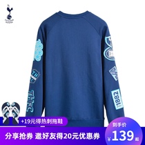Tottenham Hotspur official 21 spring blue and white sticker print trendy round neck long sleeve sweater men and women