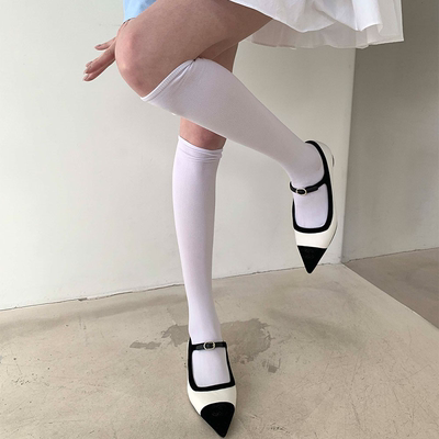 taobao agent Tide, summer thin socks, white velvet silk swan, internet celebrity