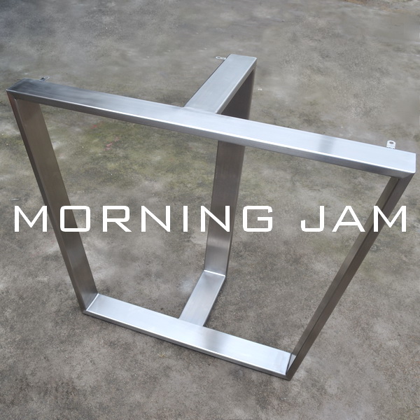 no:a047 * Solid wood large plate metal base shaped table legs Office desk legs support customization