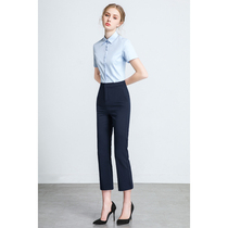 2021 new career suit Female high-end goddess fan work clothes Summer temperament business is going to work interview dress commuter