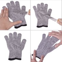 New three-finger touch screen HPPE cut-resistant grade 5 gloves cut-resistant woodworking dispensing protective kitchen garden gloves