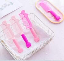 MY049 Cute styling comb Kitty silicone handle comb KT massage comb Comb Hair Comb Cartoon KITTY Straight Comb