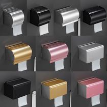 Stainless steel toilet tissue box toilet sanitary roll paper box rack toilet paper box waterproof non-punching paper box