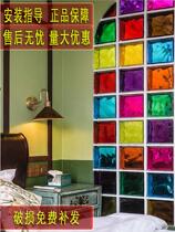 Glass brick transparent crystal brick solid rectangular bar entrance opaque wall brick hotel toilet partition