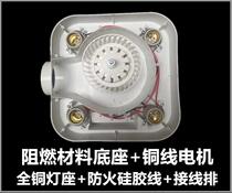 Bath bully wall hanging lamp warm two-in-one new material plastic back cover base lamp holder thickened high temperature flame retardant accessories