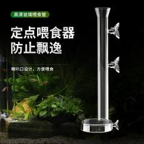  HD feeding tube positioning feeding shrimp artifact feeder Feeding fish glass feeding fish tank HD feeding device shrimp food