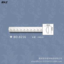 New product sales carved flat line building PU decorative line non-plaster line