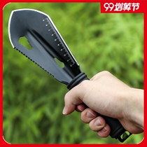Multifunctional outdoor portable small shovel engineer shovel military shovel shovel hand shovel to catch the sea gardening digging tools for planting flowers