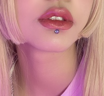 Baby sting ring yyyds titanium steel lip nail replacement nail lip ring ear bone nail hypoallergenic cute hot girl cool puncture