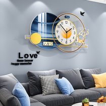 Nordic light luxury watch wall clock Living room modern simple household fashion clock hanging wall creative decoration background wall table