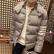 Thom Browne winter New detachable hooded four-bar down cotton jacket tb men and women short warm coat