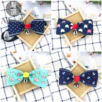 Cat bow tie cat collar dog bow dog accessories pet cat cat hanging Bell necklace decoration