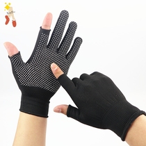 Motorcycle riding gloves Four Seasons anti-drop wear-resistant racing touch screen summer half-finger Locomotive equipment Knight gloves men